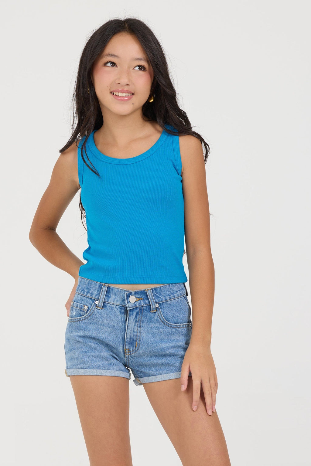 Kids Ribbed Tank