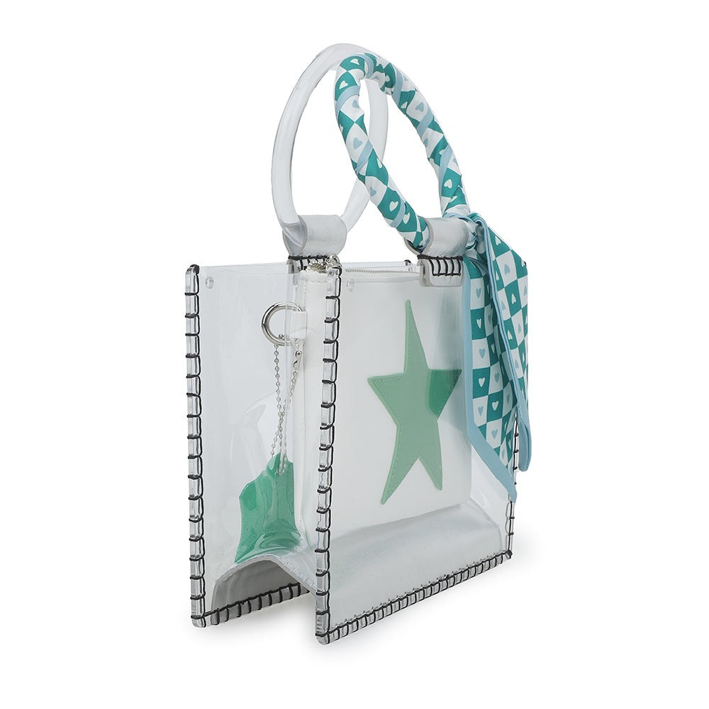 MINI MOLLY - SCARF WHITE GREEN