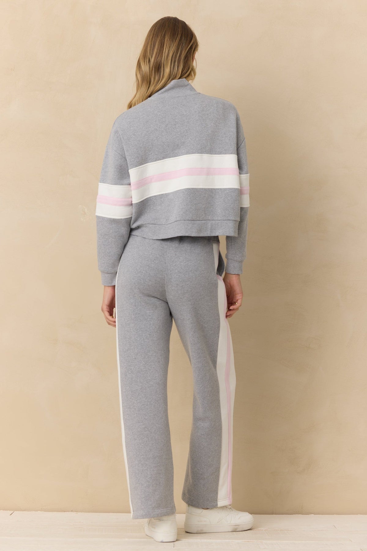 Vintage Fleece Colorblock Quarter Zip