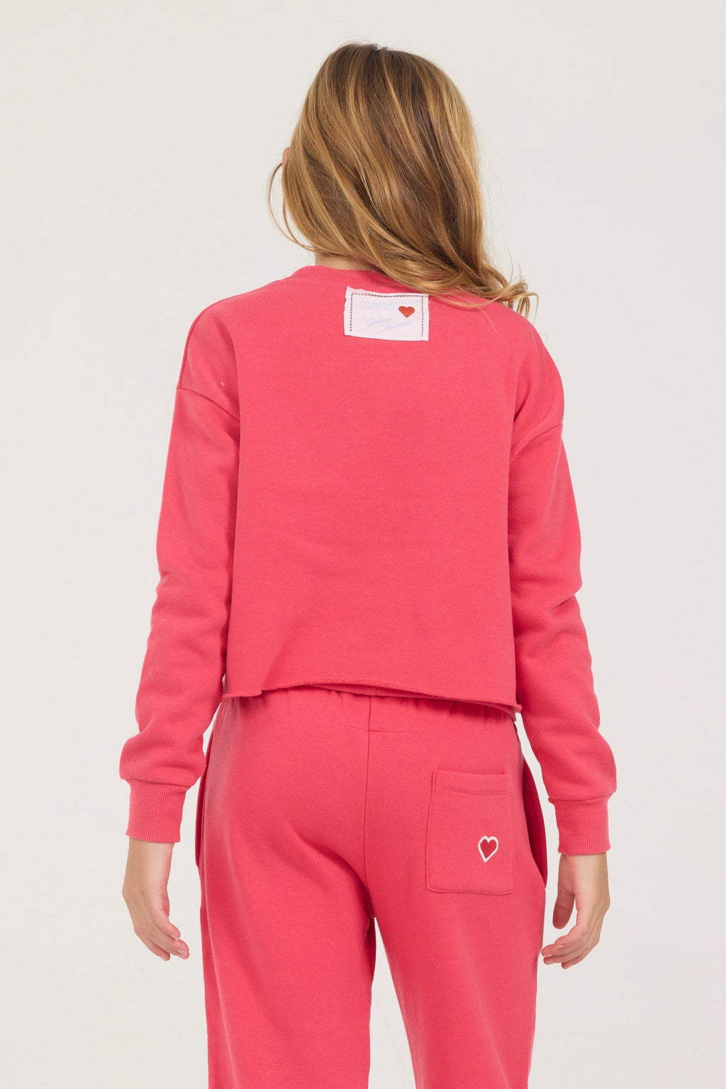 Kids Burnout Cropped Crewneck