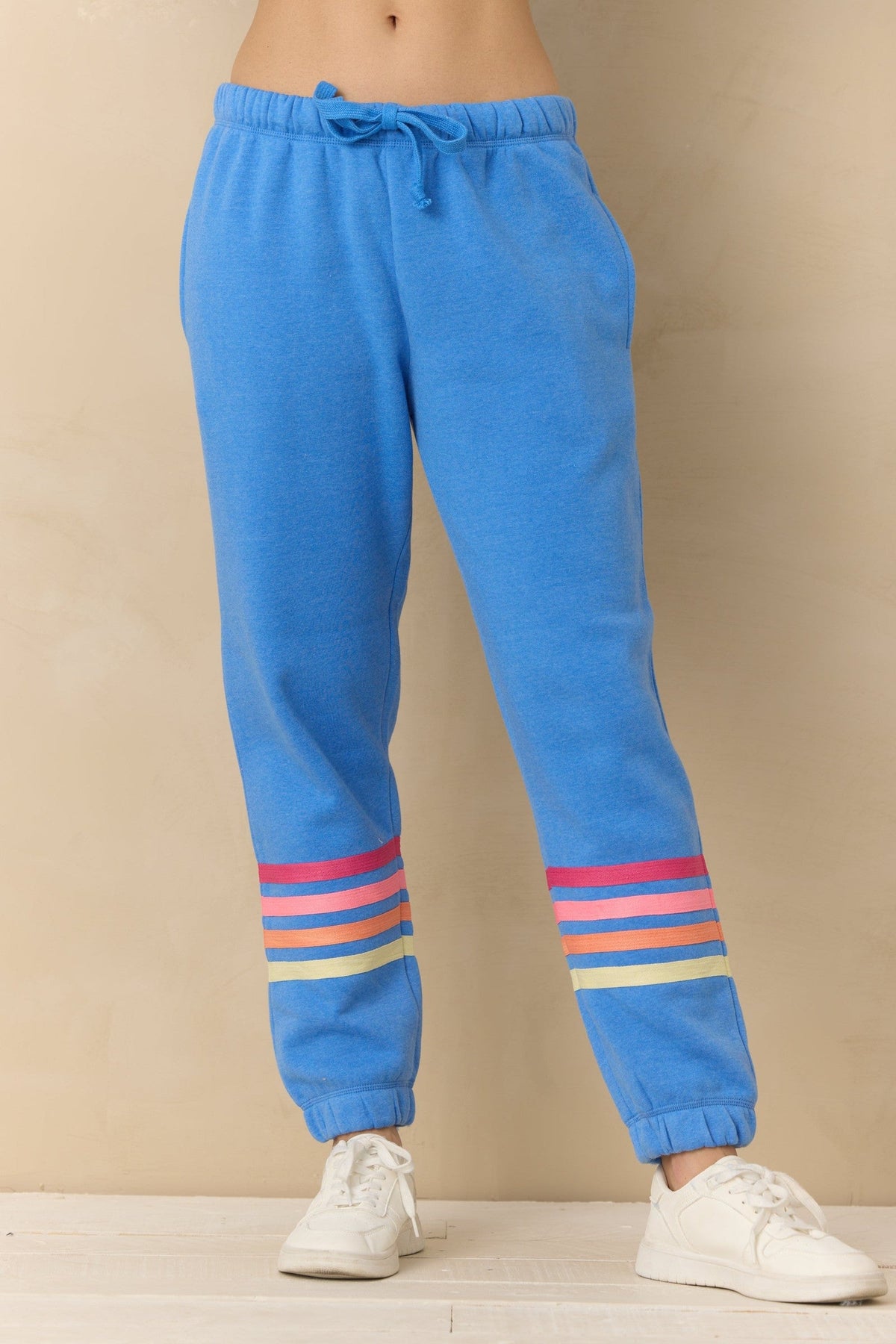 Stripe Heather Fleece Jogger