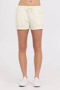Garment Dye Embroidered Shorts