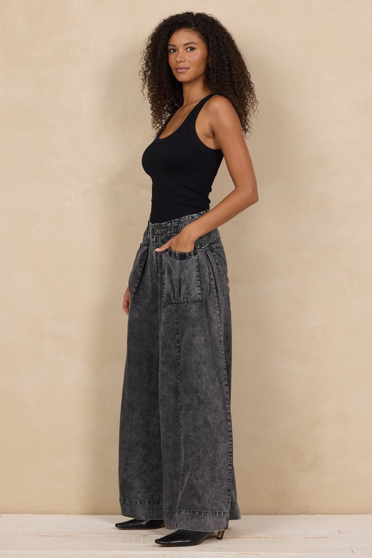 Tencel Ultra Wide Leg Pant