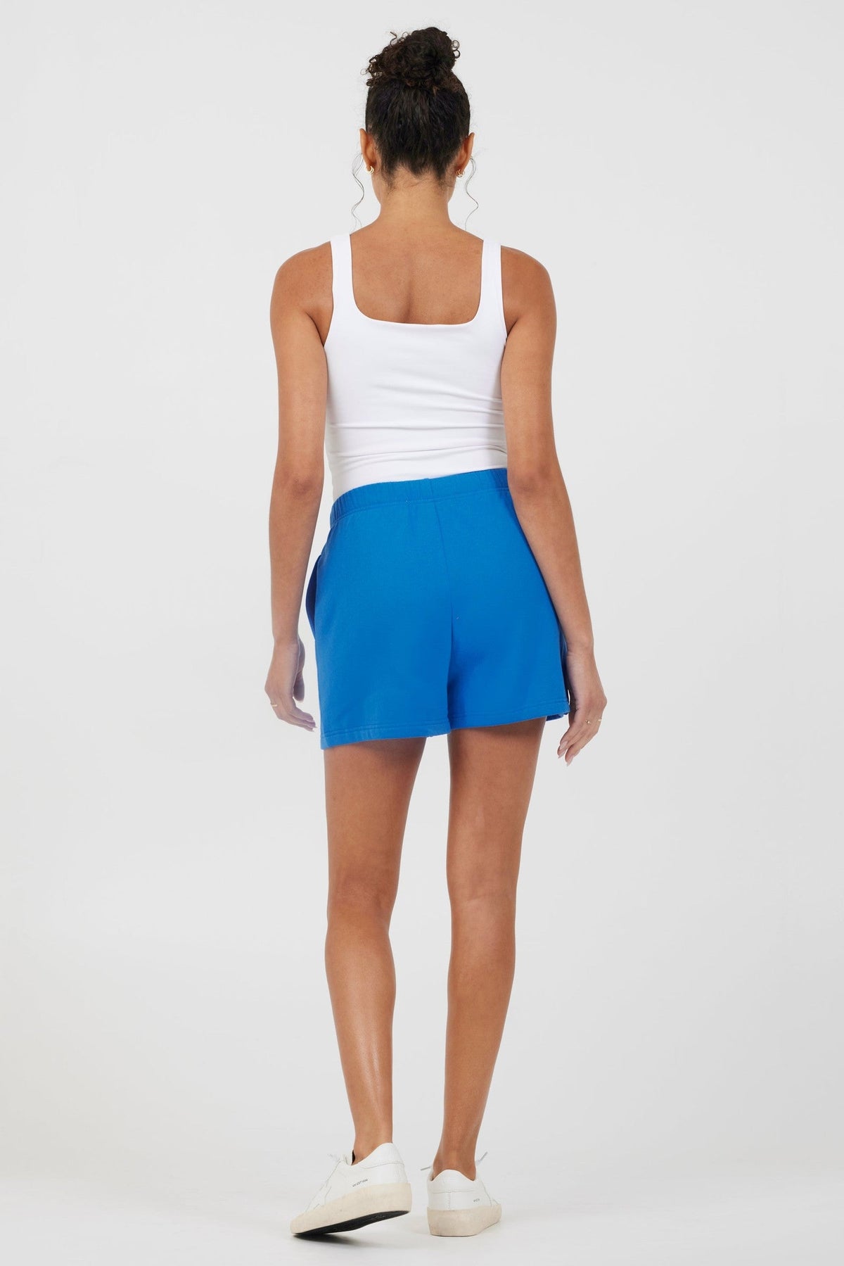 Royal Blue W/ Pink Puff "Good Vibes" Surf Wash Shorts