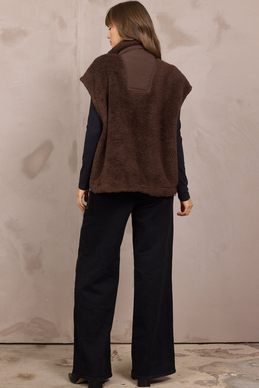 Brown Shearling Vest