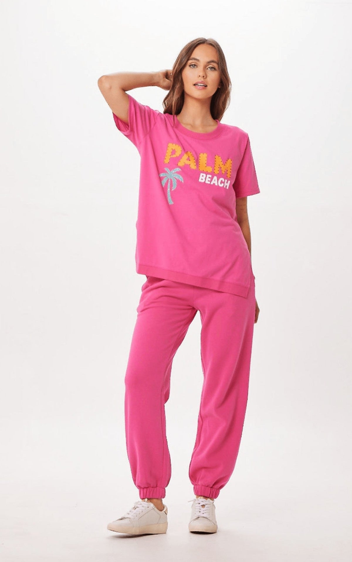 Hot Pink Palm Beach Jet Setter Tee