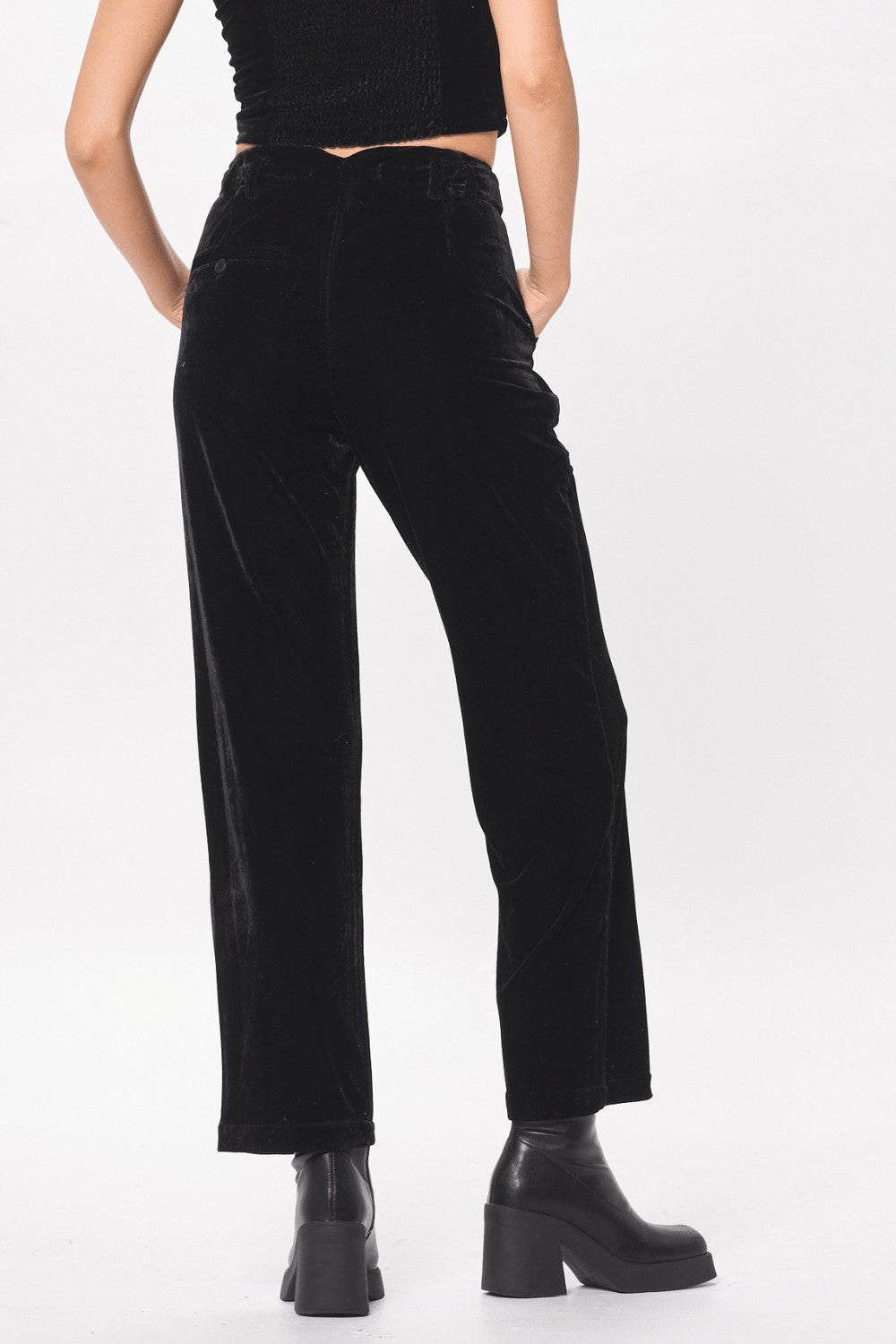 Black Velvet Trouser
