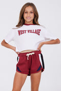 White West Village Ringer Tee