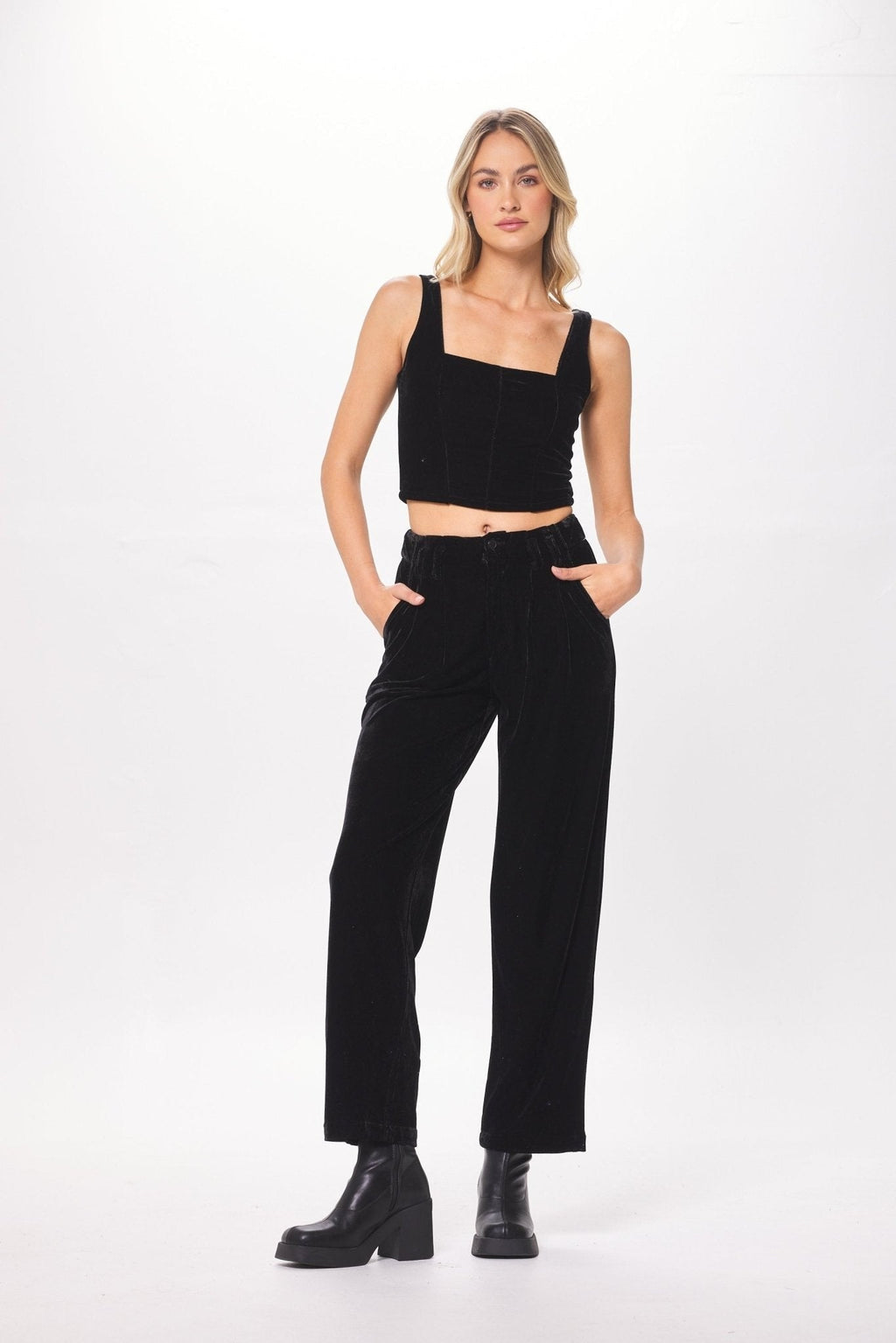 Black Velvet Trouser