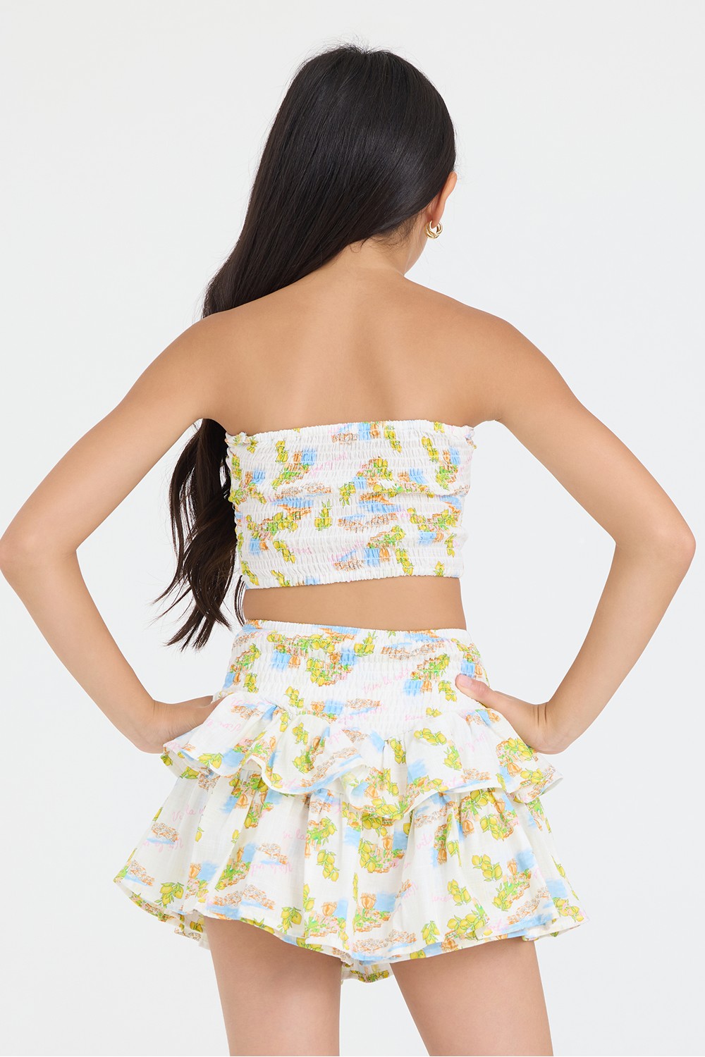 Kids Strapless Double Twist Top