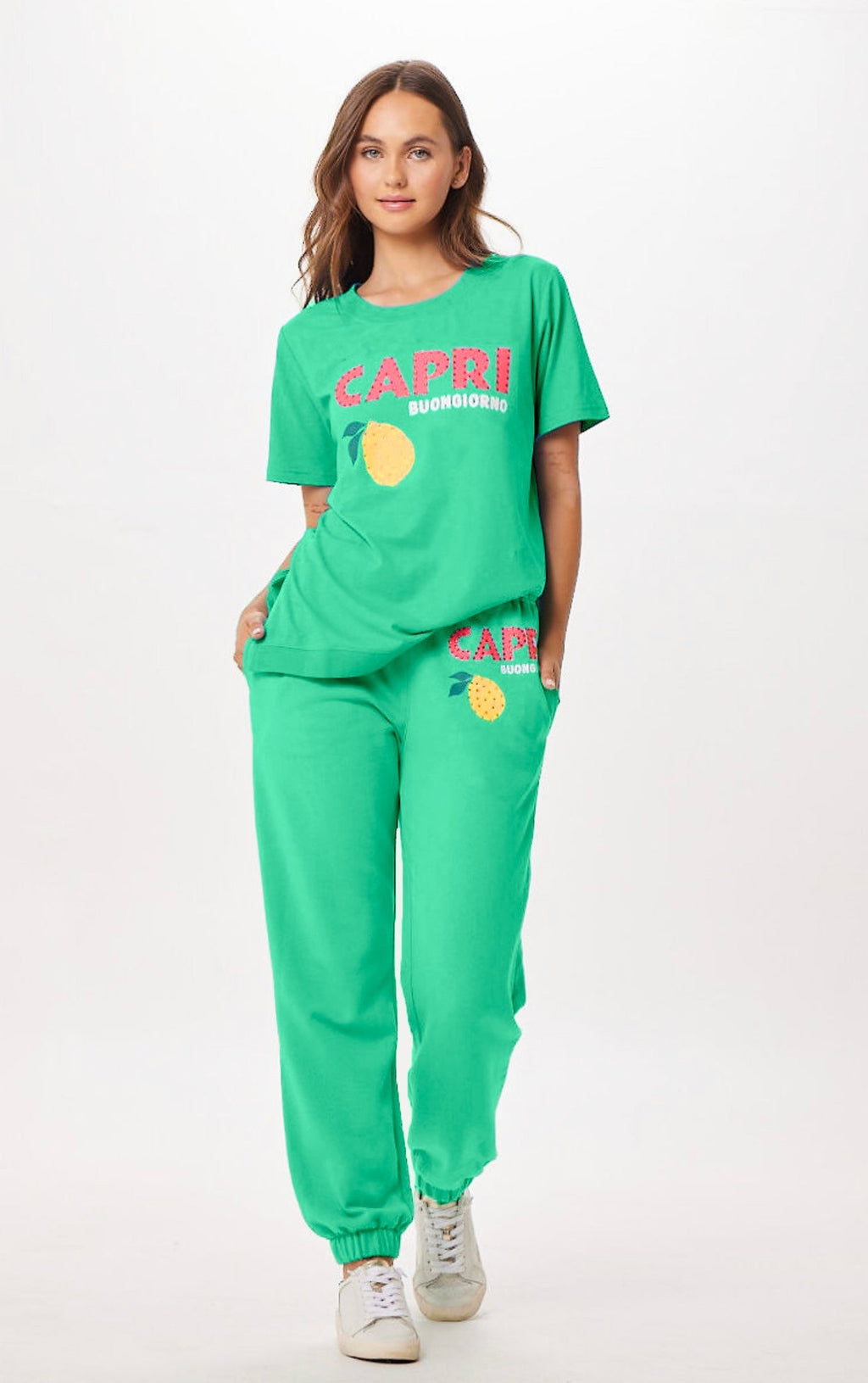 Surf Green Capri Jet Setter Tee