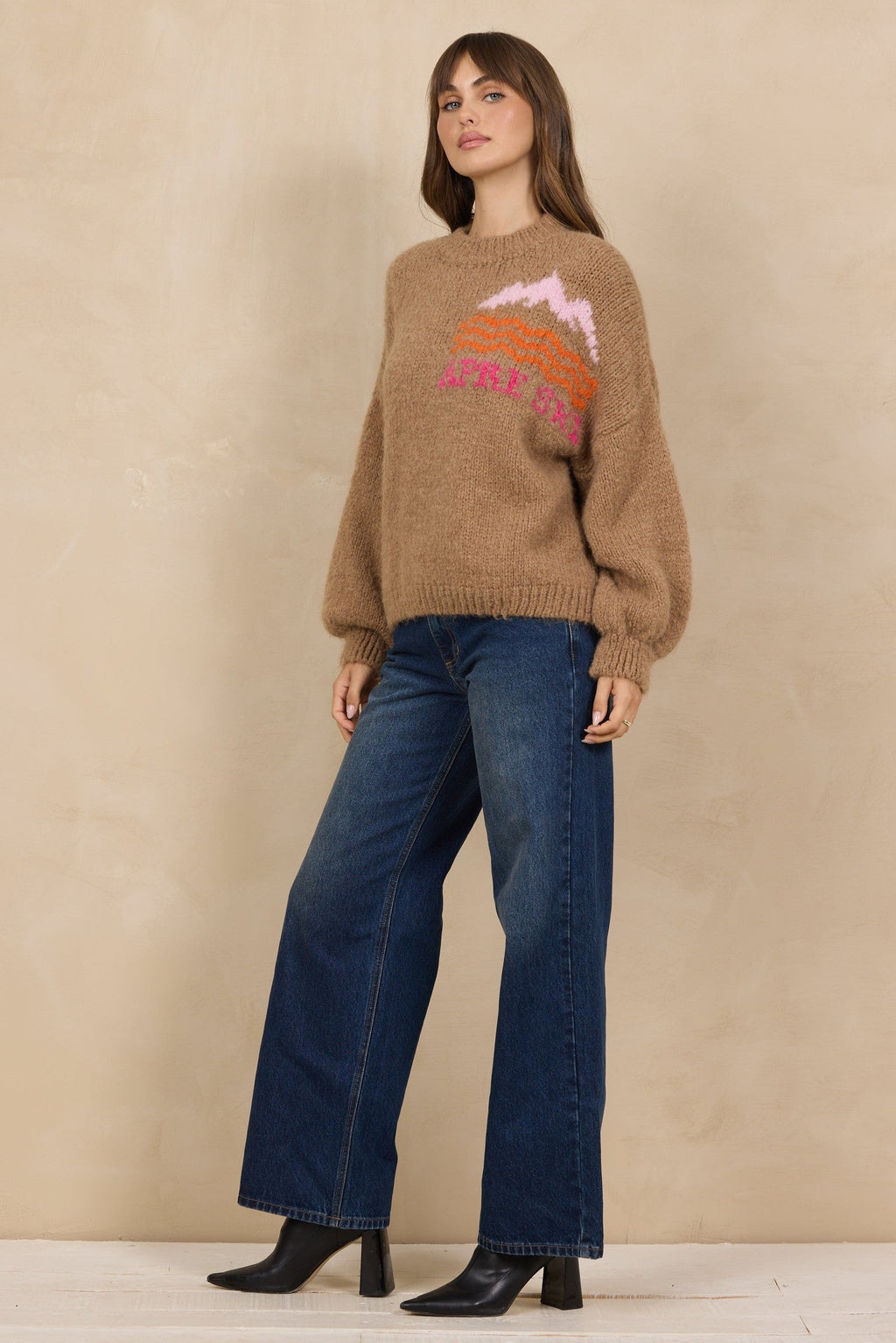Mountain Apres Ski Mock Neck Sweater