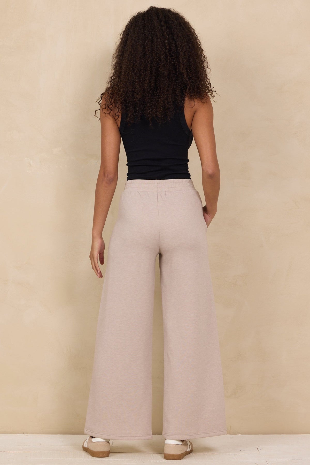 Cloud Fleece Wide Leg Pant w/ Front Slit