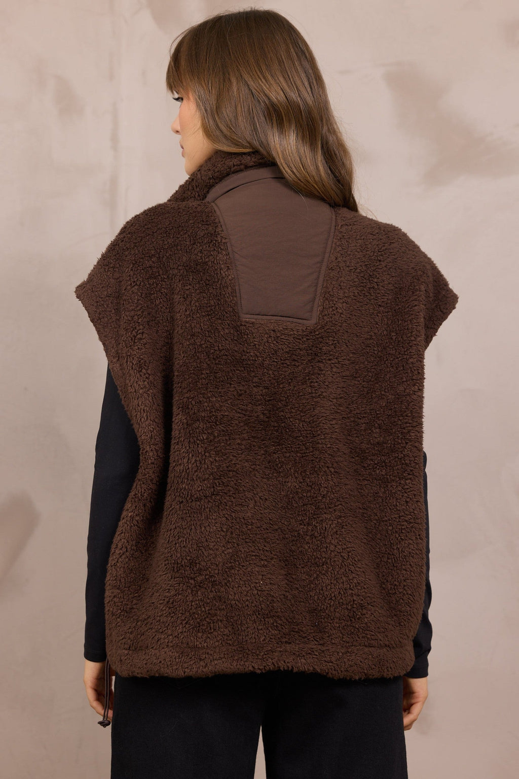 Brown Shearling Vest