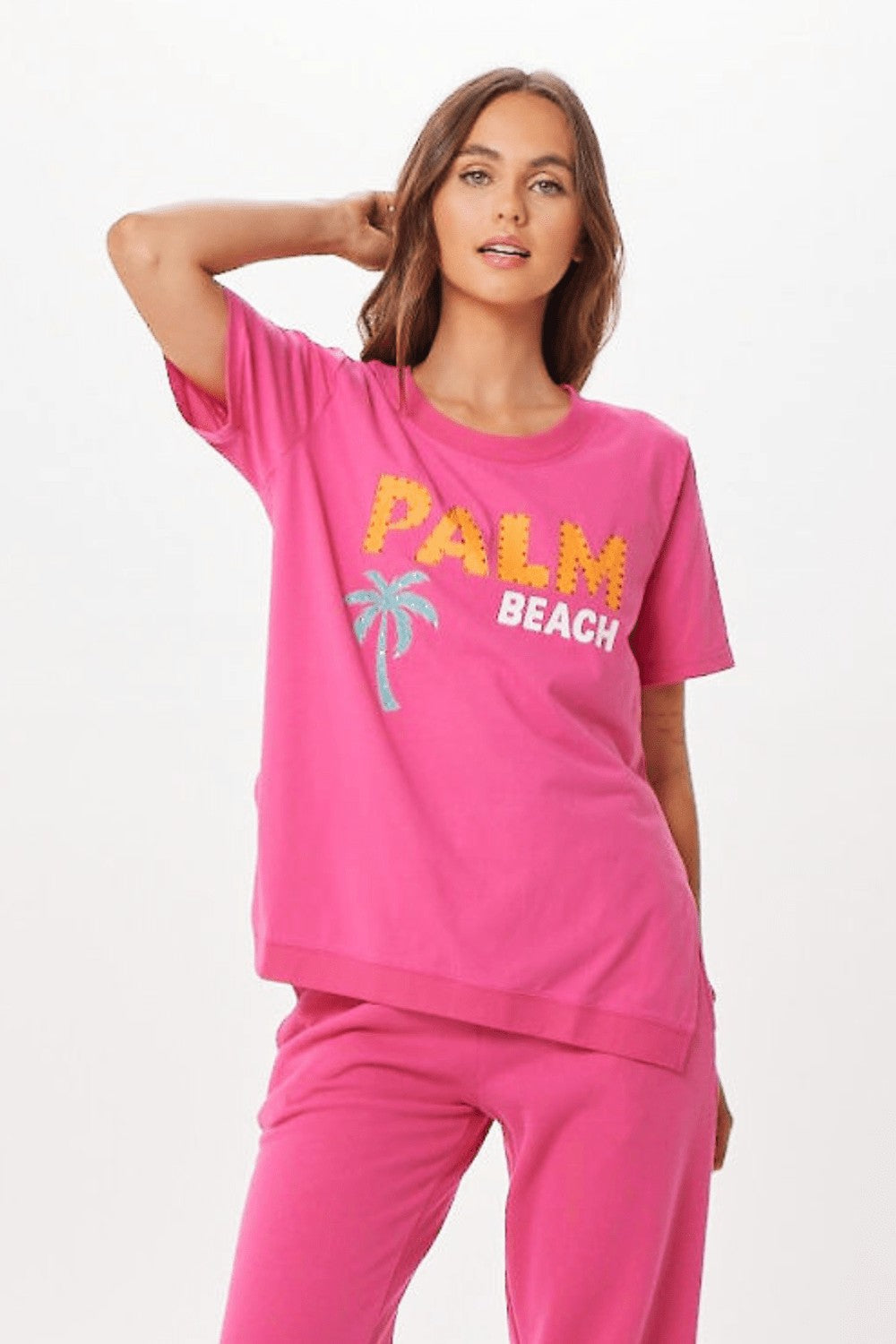 Hot Pink Palm Beach Jet Setter Tee