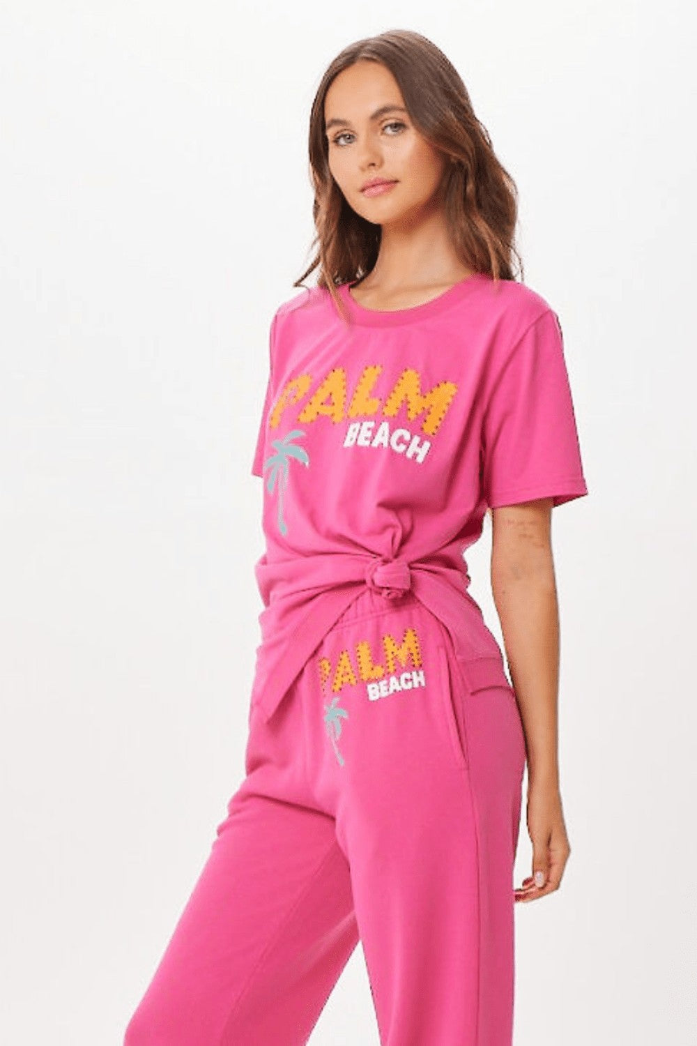 Hot Pink Palm Beach Jet Setter Tee