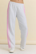 Wide Leg Pant with Twill Tape Stripe