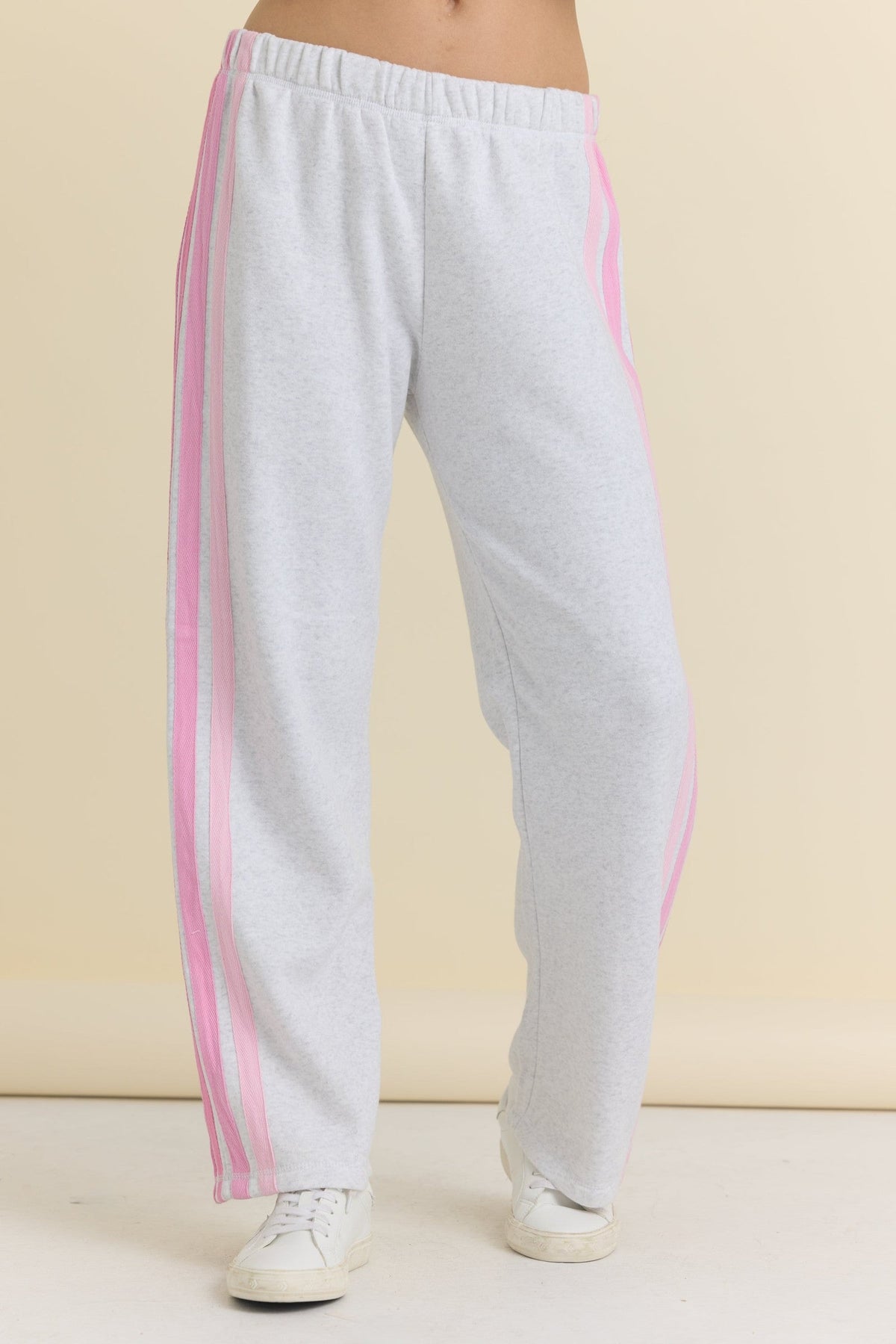 Wide Leg Pant with Twill Tape Stripe
