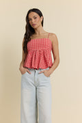Woven Flowy Top