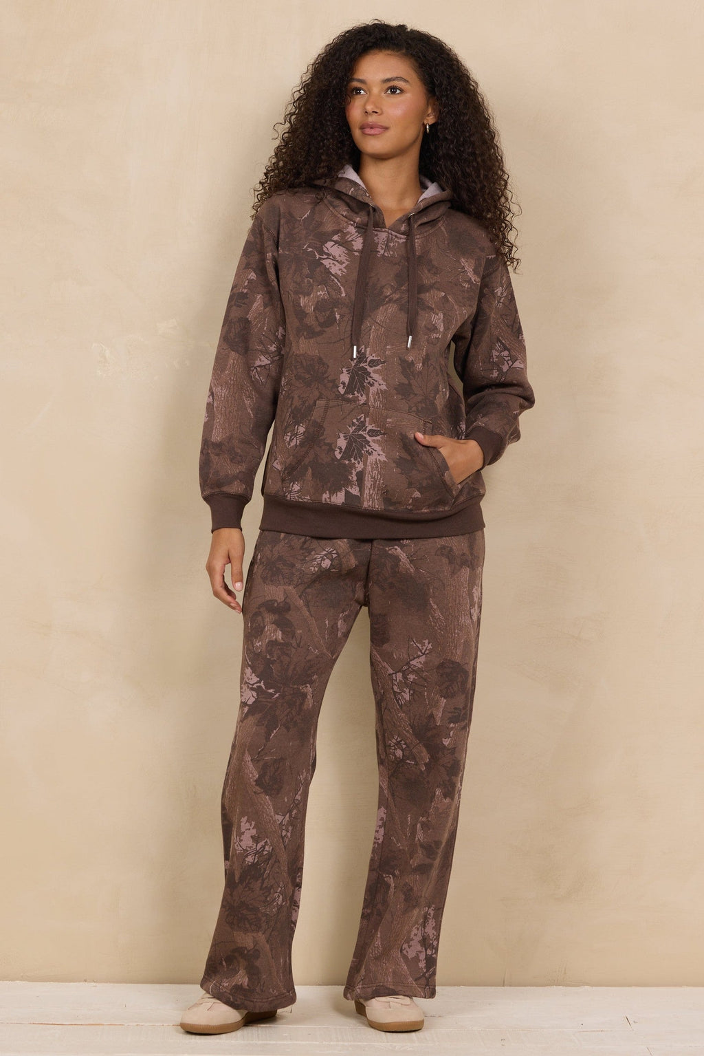 Printed Essential Fleece Hoodie