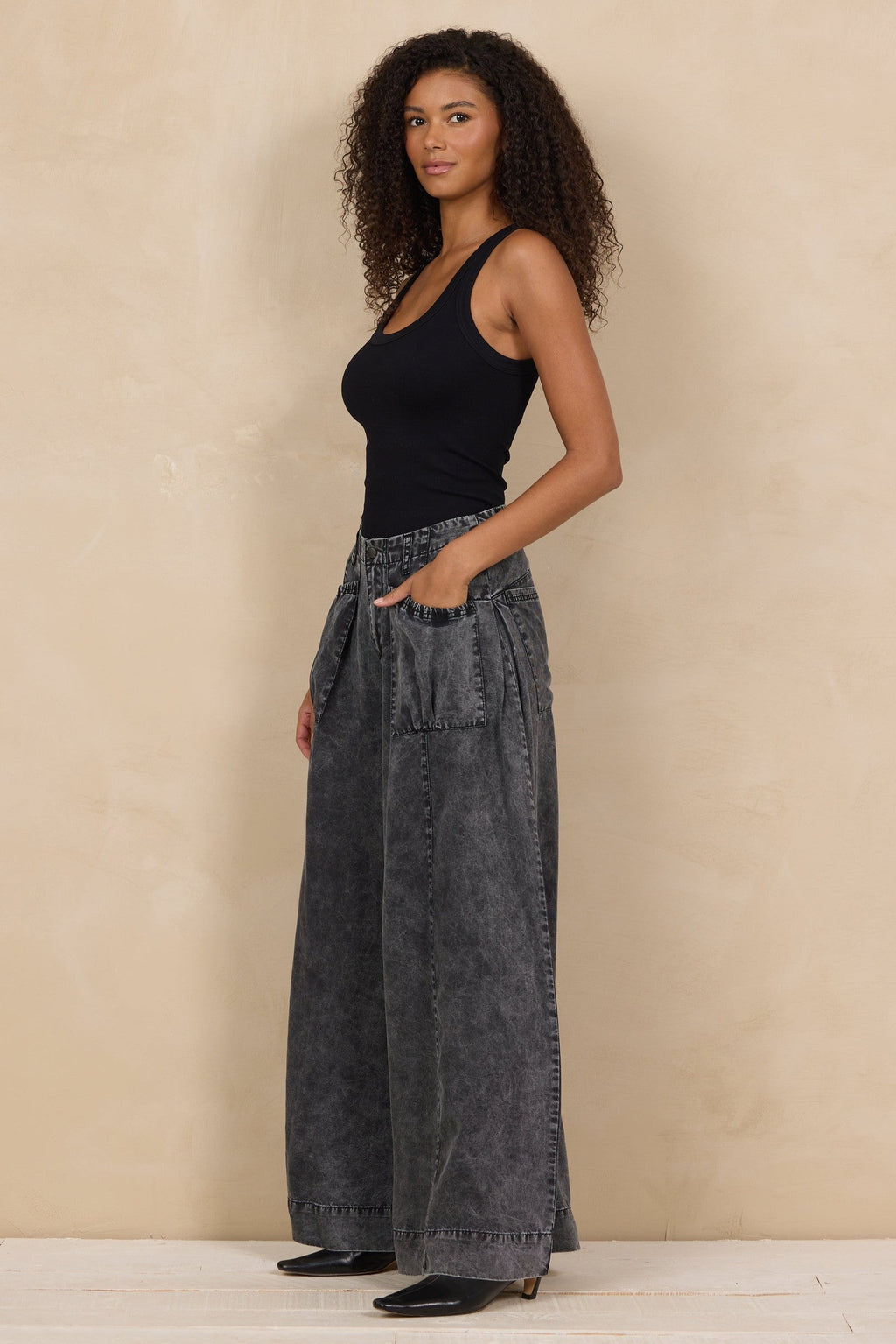 Tencel Ultra Wide Leg Pant