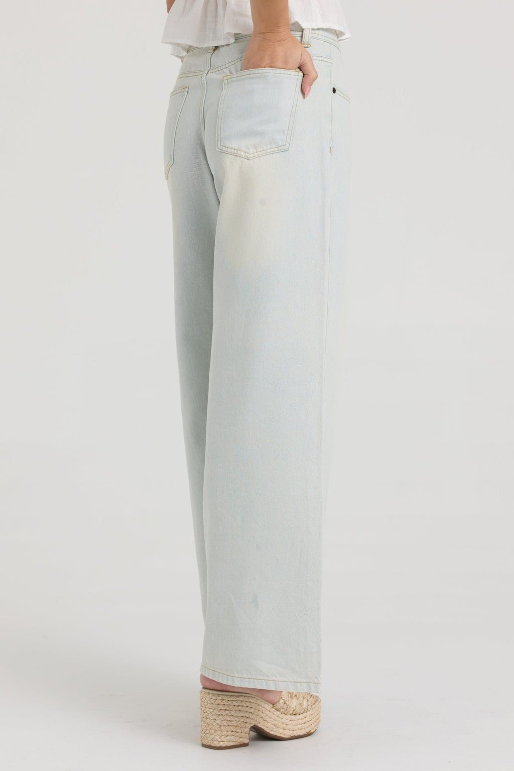 Stretch Linen Denim Pant