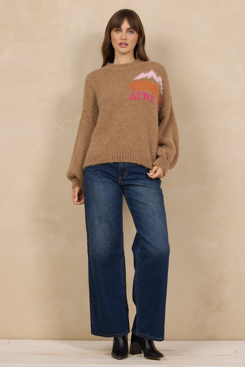 Mountain Apres Ski Mock Neck Sweater