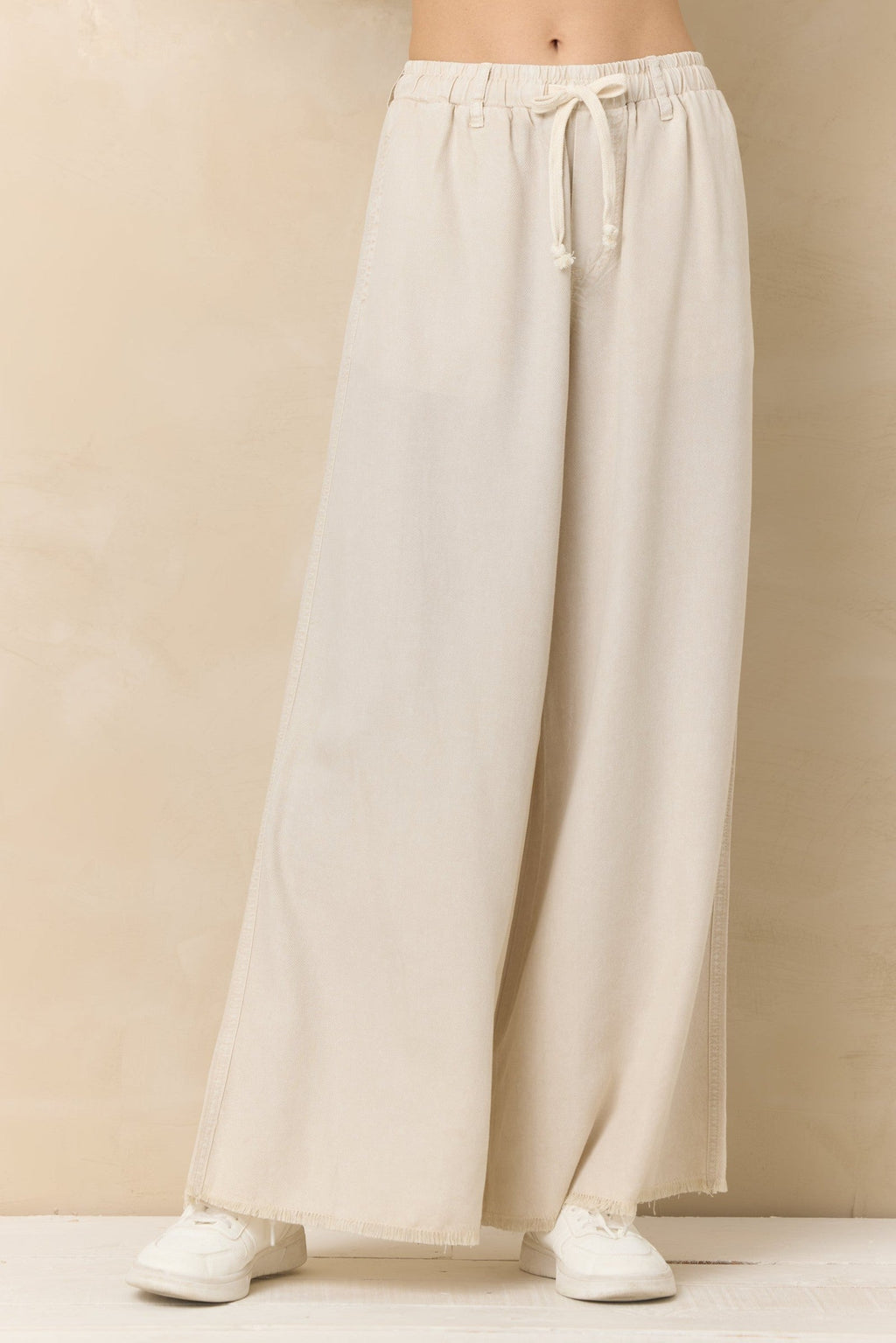 Soft Tan Wide Leg Pant