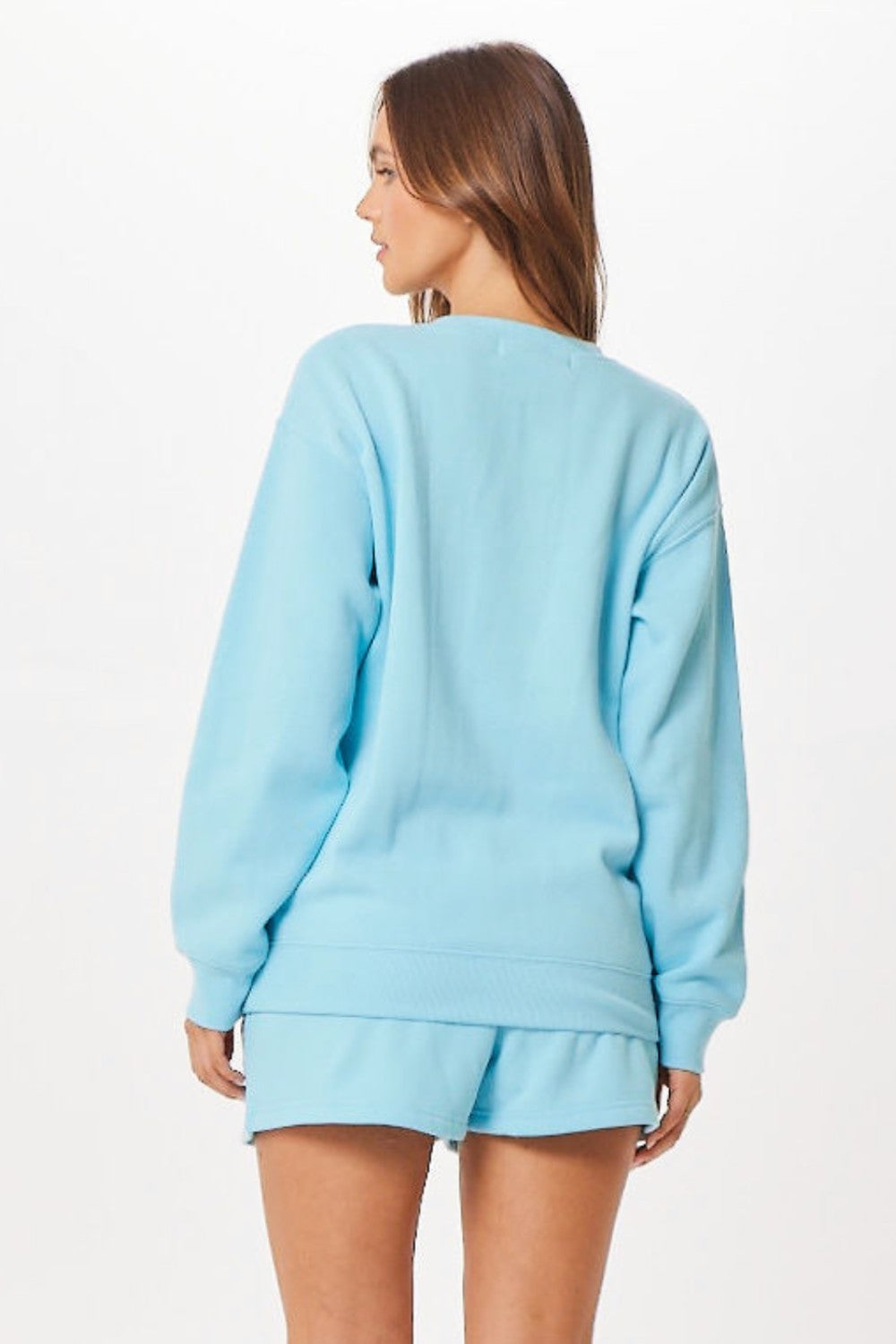 Tropical Blue Malibu Jet Setter Surf Wash Crewneck