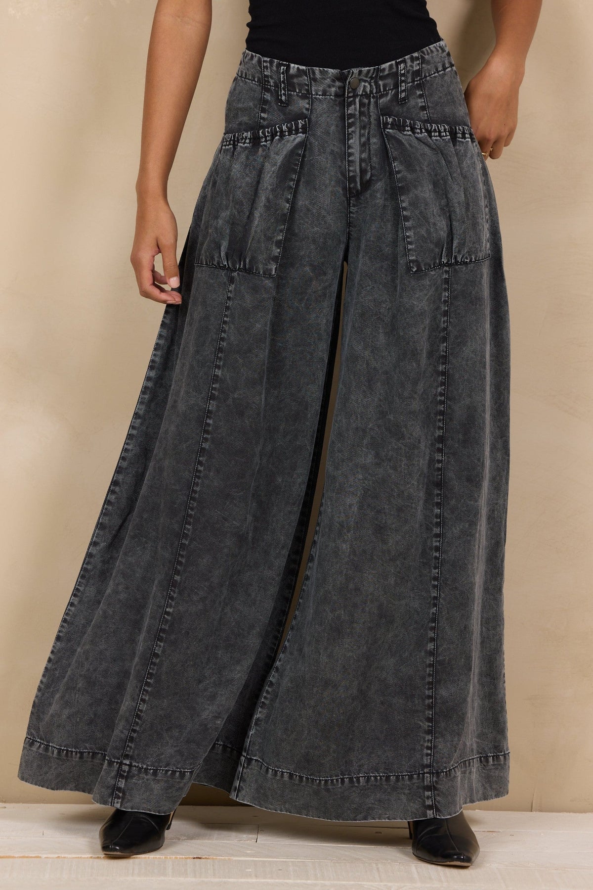Tencel Ultra Wide Leg Pant