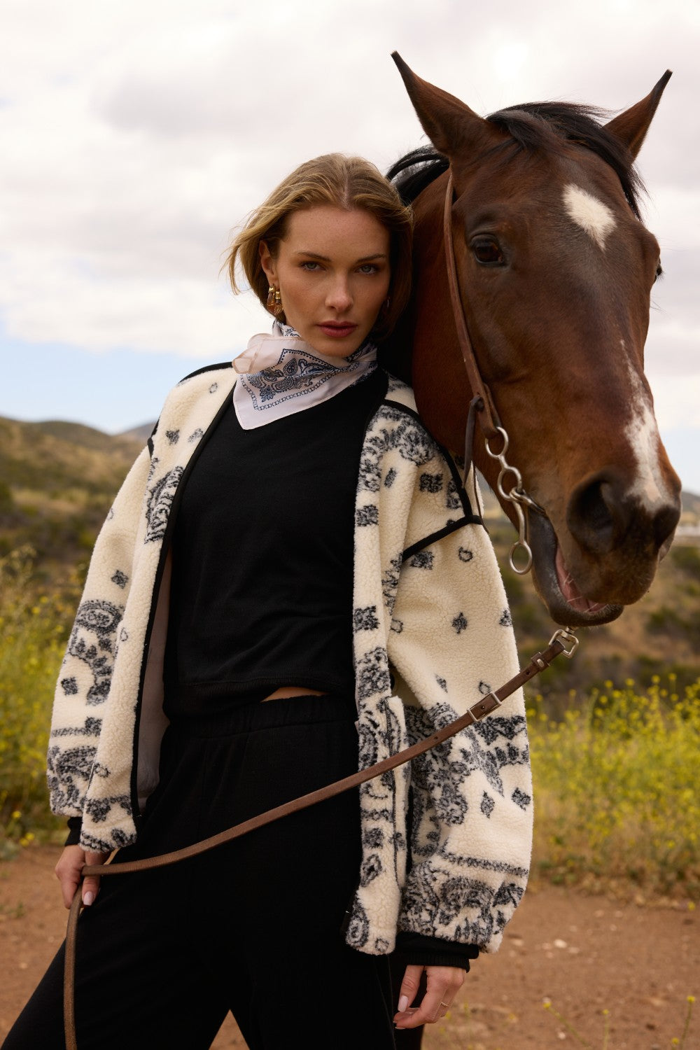 Printed Sherpa Jacket