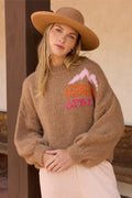 Mountain Apres Ski Mock Neck Sweater