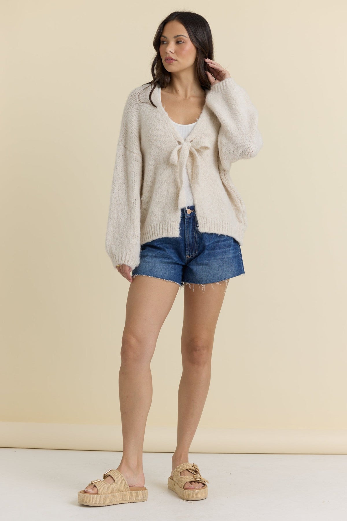 Tie Front "Beach Club" Sweater