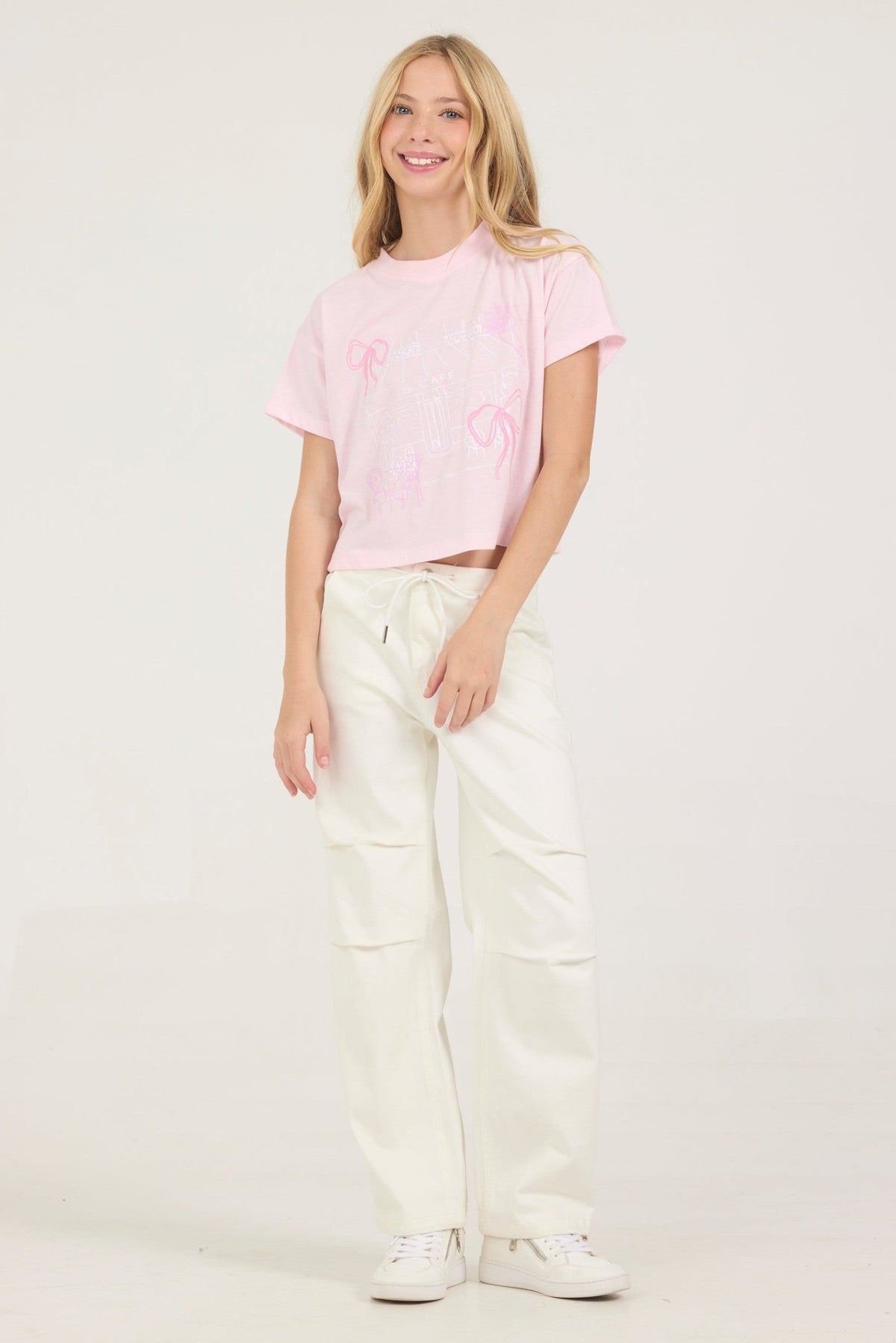 Kids Cherry Blossom Bow Tee