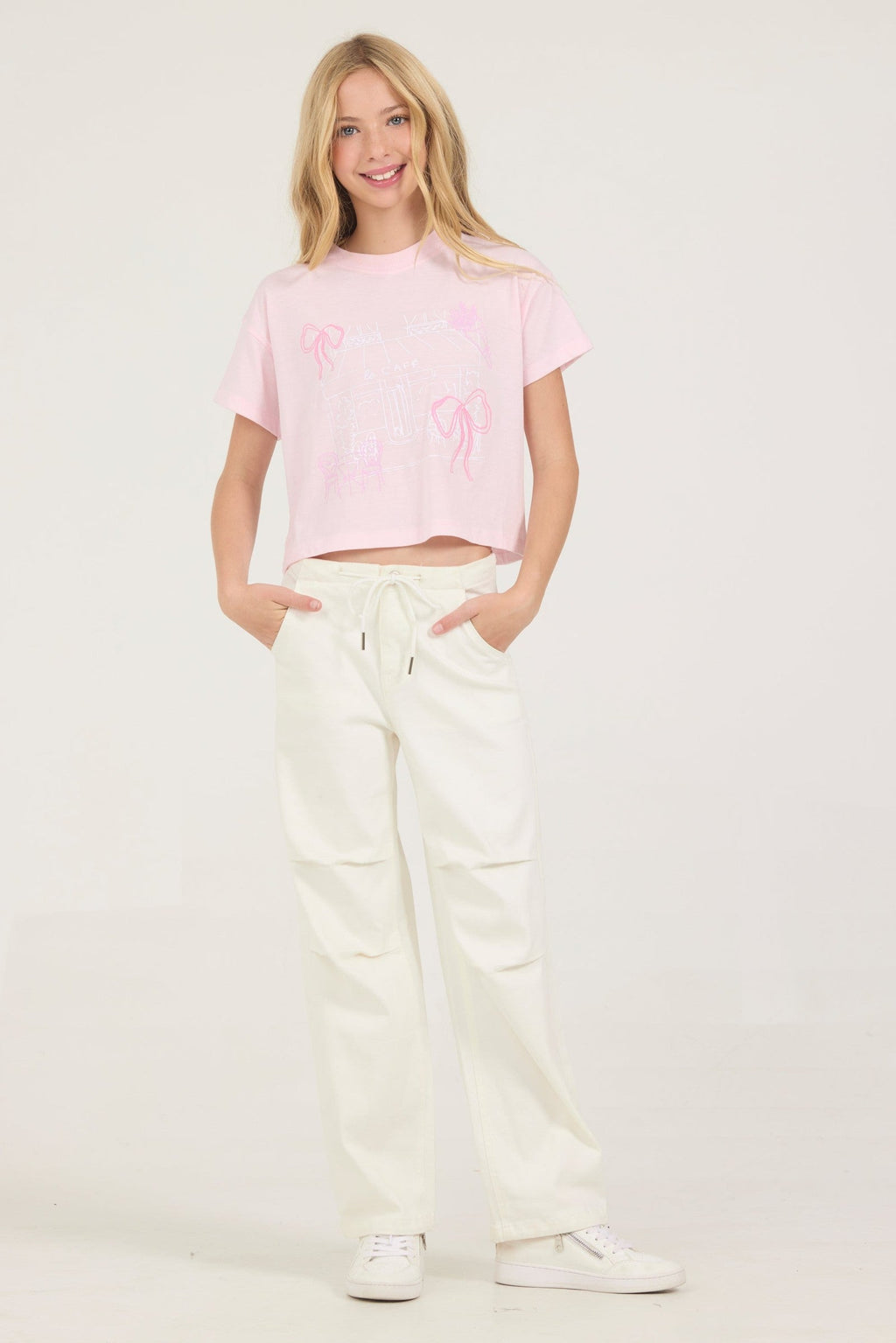 Kids Cherry Blossom Bow Tee
