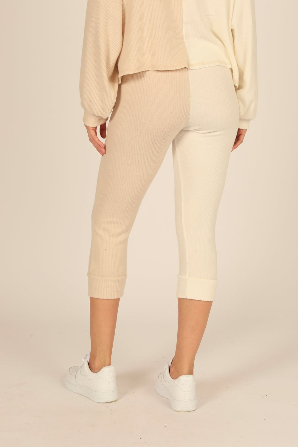 Brushed Hacci Rib Split Jogger