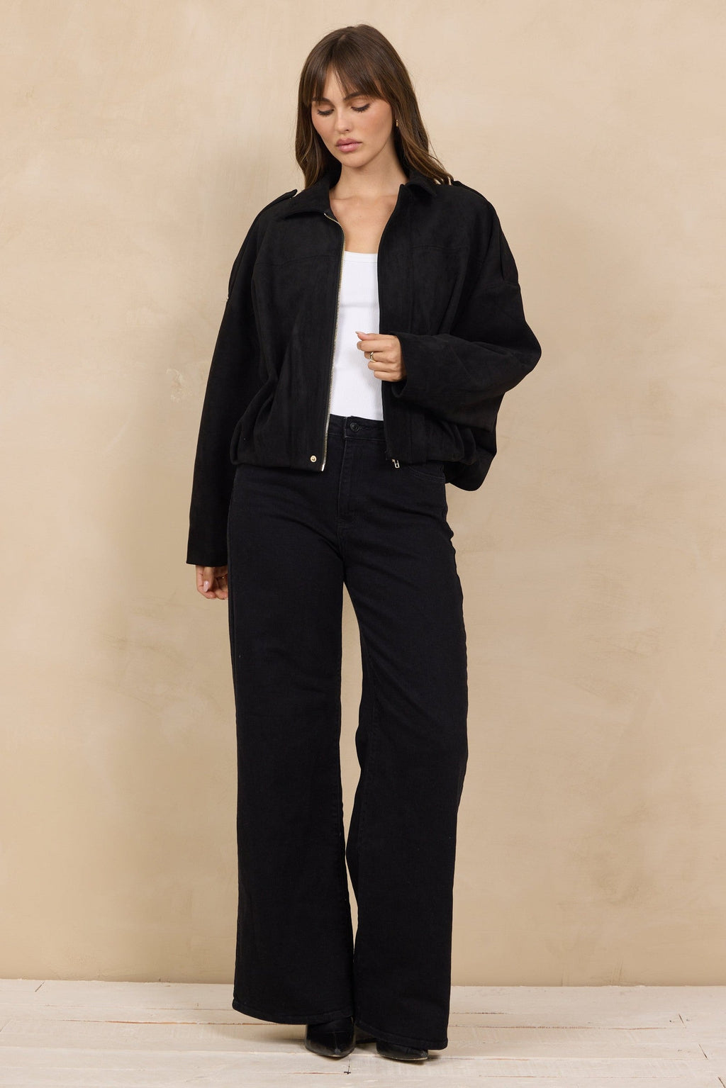 Crop Suede Jacket
