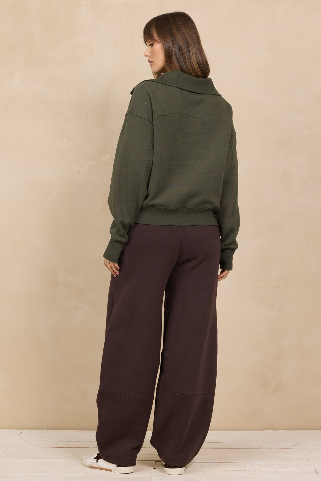Soft Surf Wash Zippered Mockneck