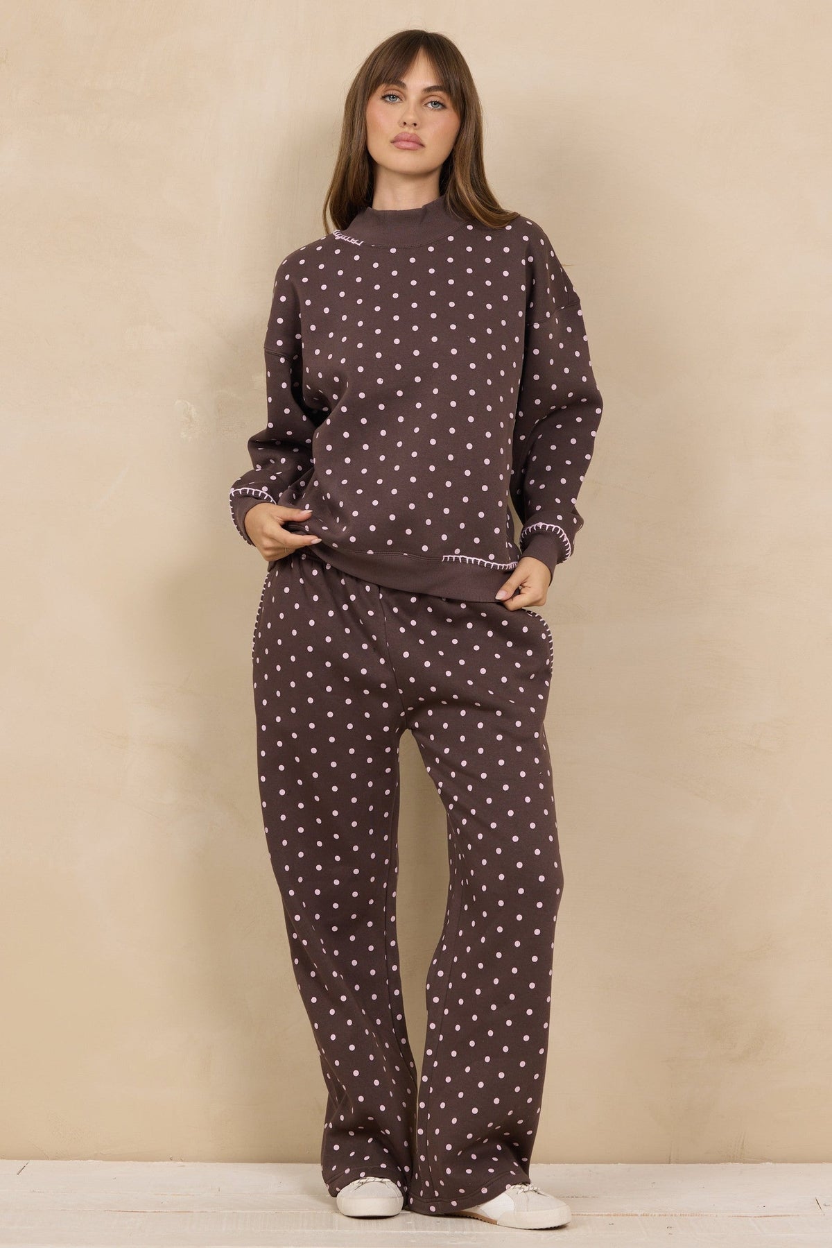 Printed Essential Fleece Pant W/ Whipstitch