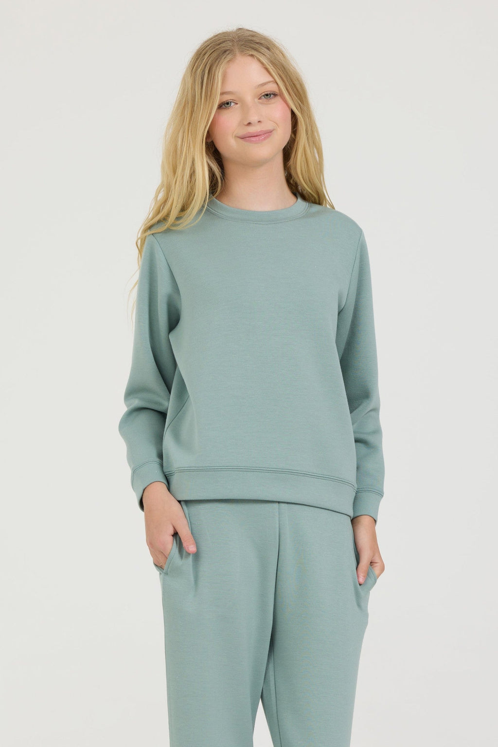 Kids Essential Fleece Crewneck
