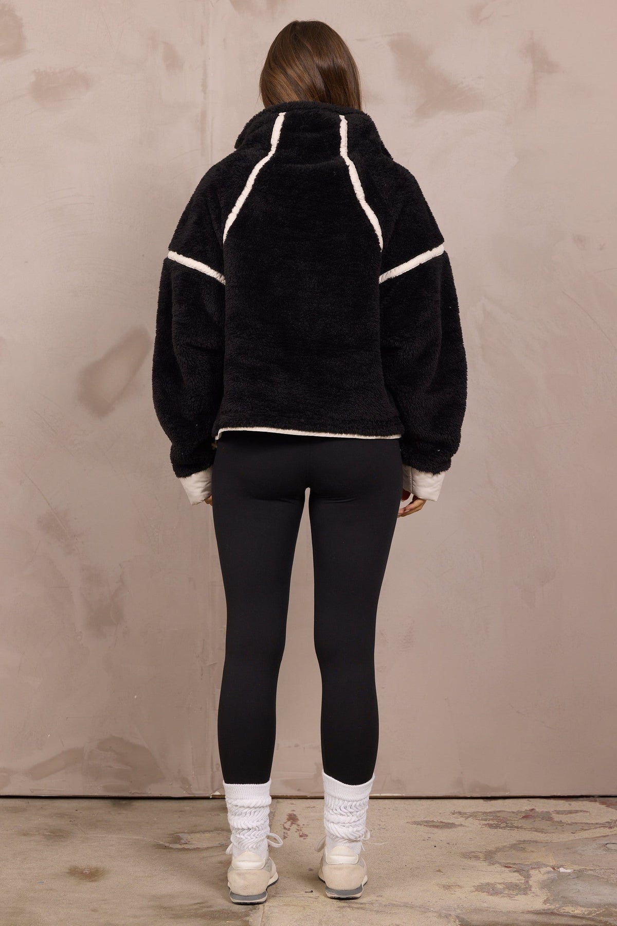 Sherpa Quarter Zip w/ Contrast Binding