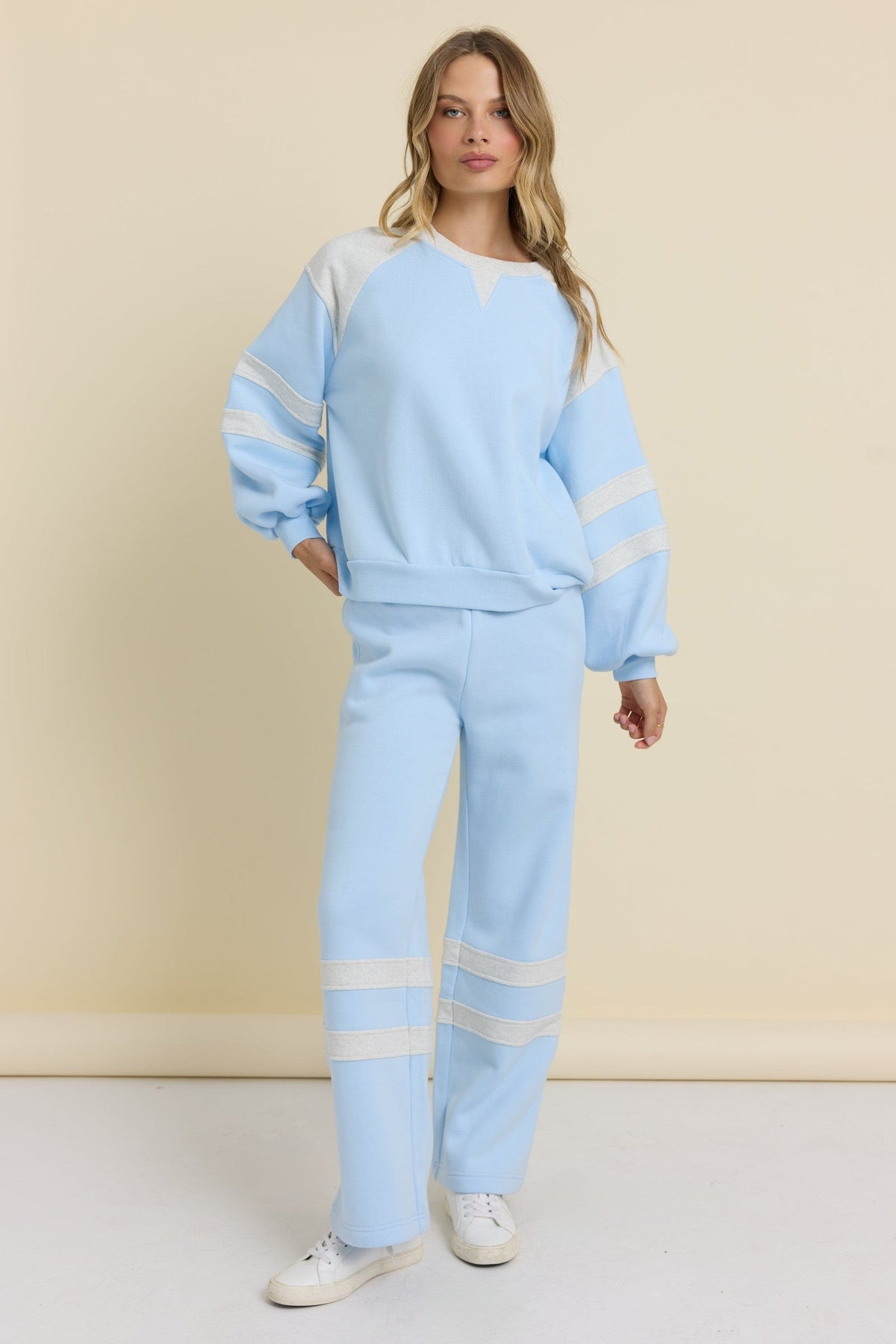 Vintage Fleece Colorblock Crew