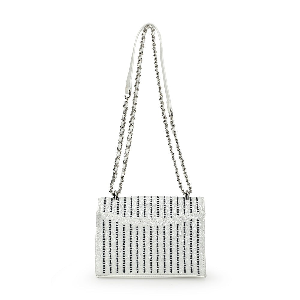 OLIVIA BAG- WHITE/ BLUE