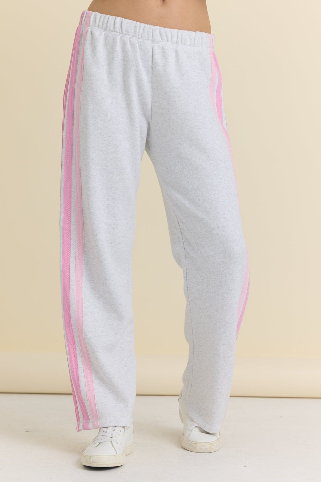 Wide Leg Pant with Twill Tape Stripe