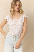 Printed Woven Top