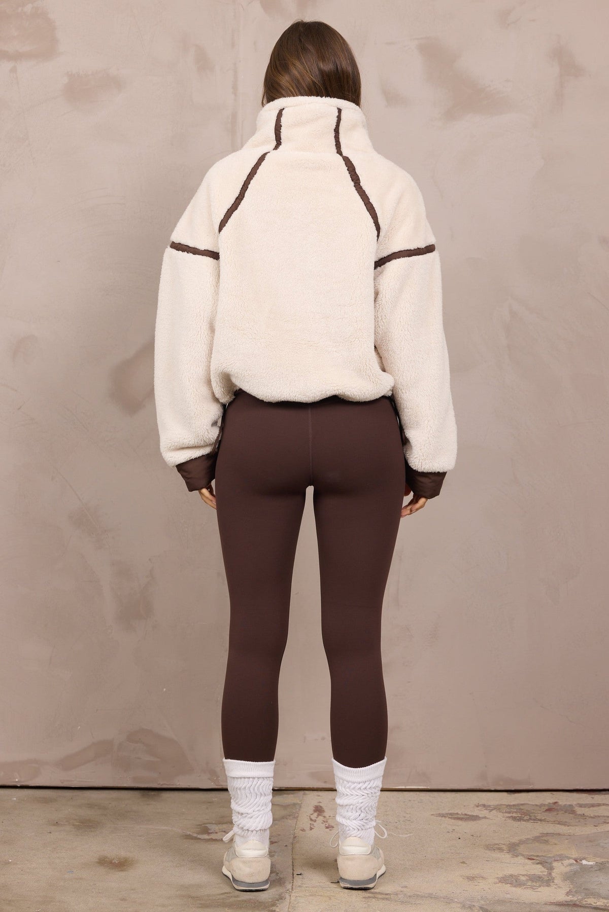Sherpa Quarter Zip w/ Contrast Binding
