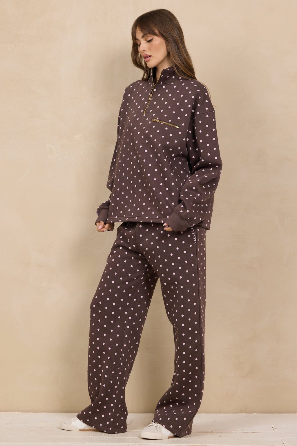 Printed Essential Fleece Quarter Zip