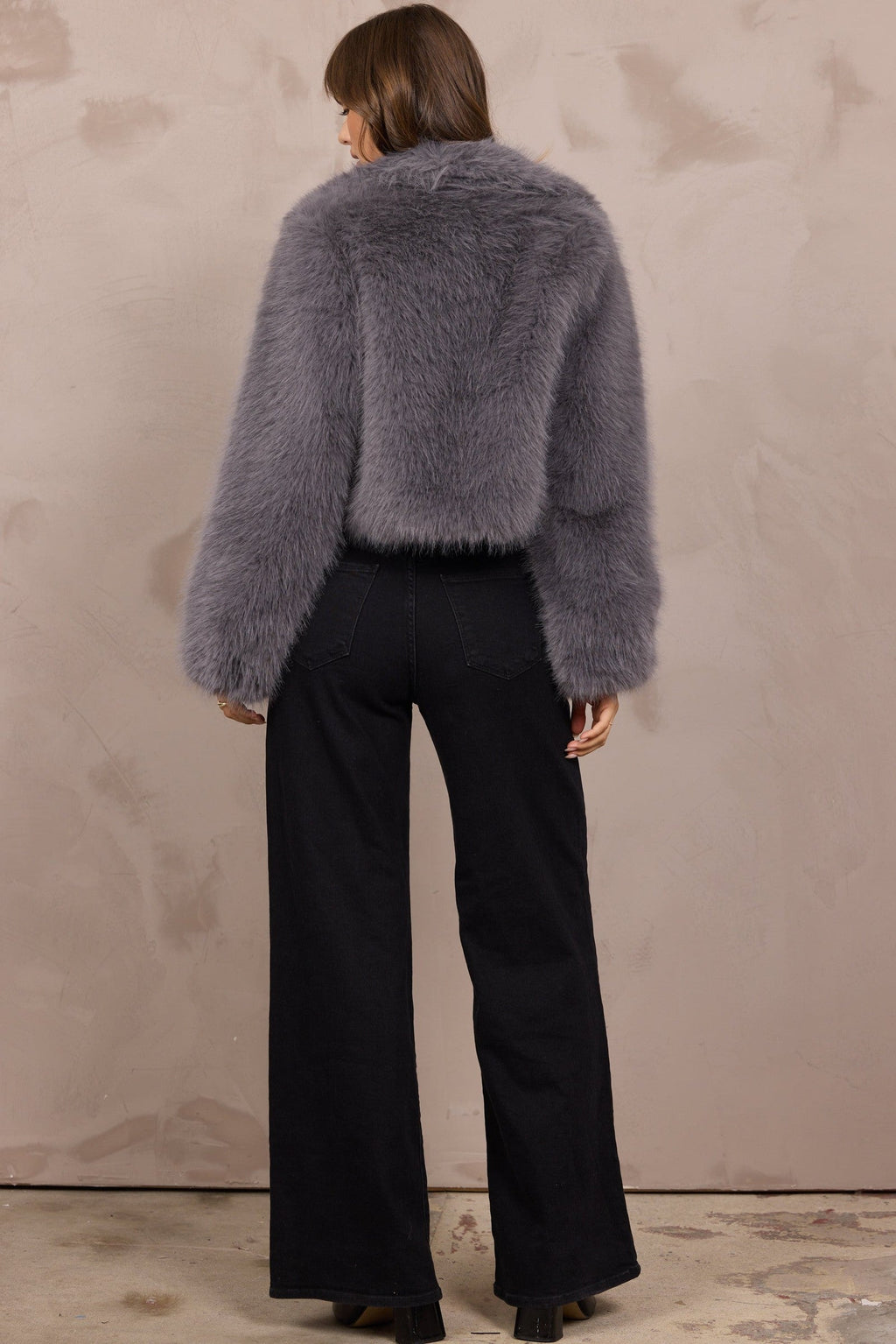 Cropped Fur Jacket