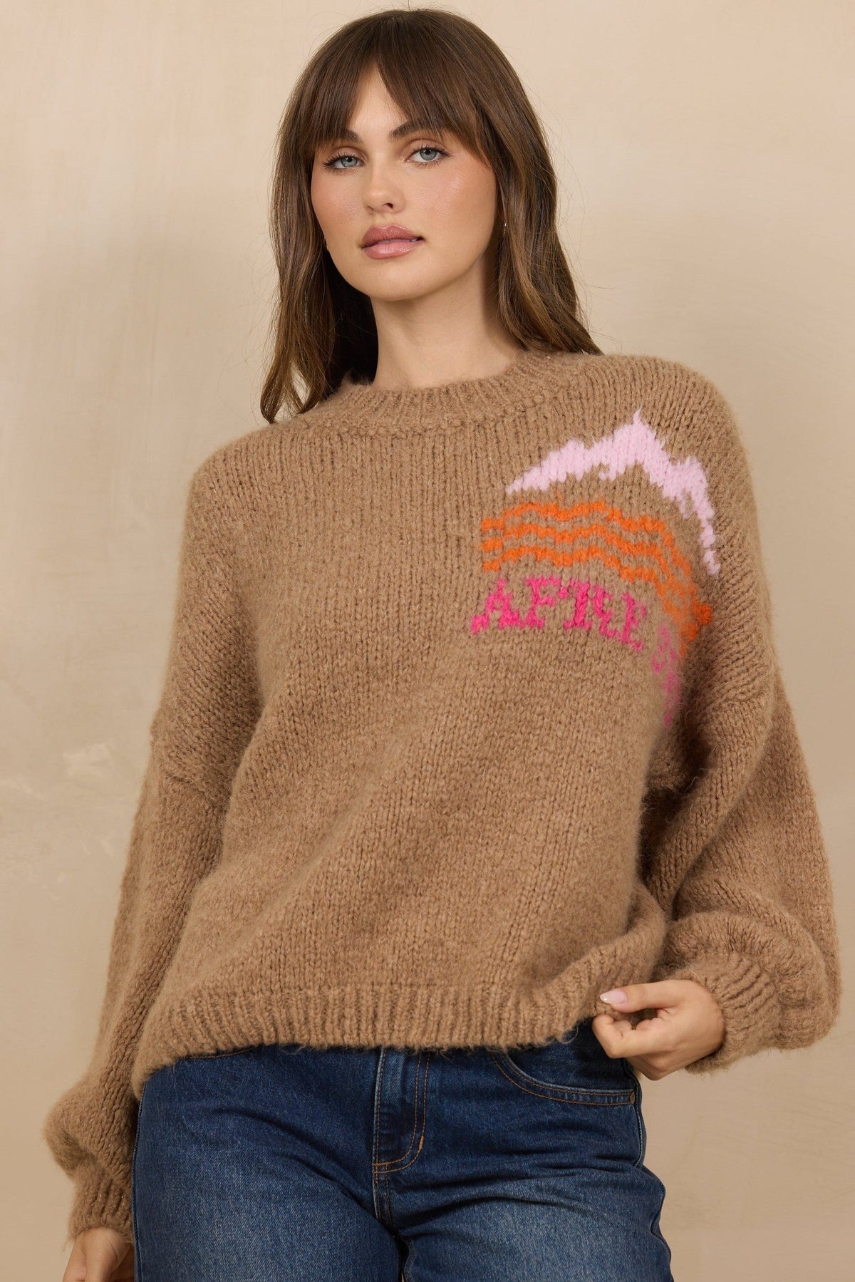 Mountain Apres Ski Mock Neck Sweater