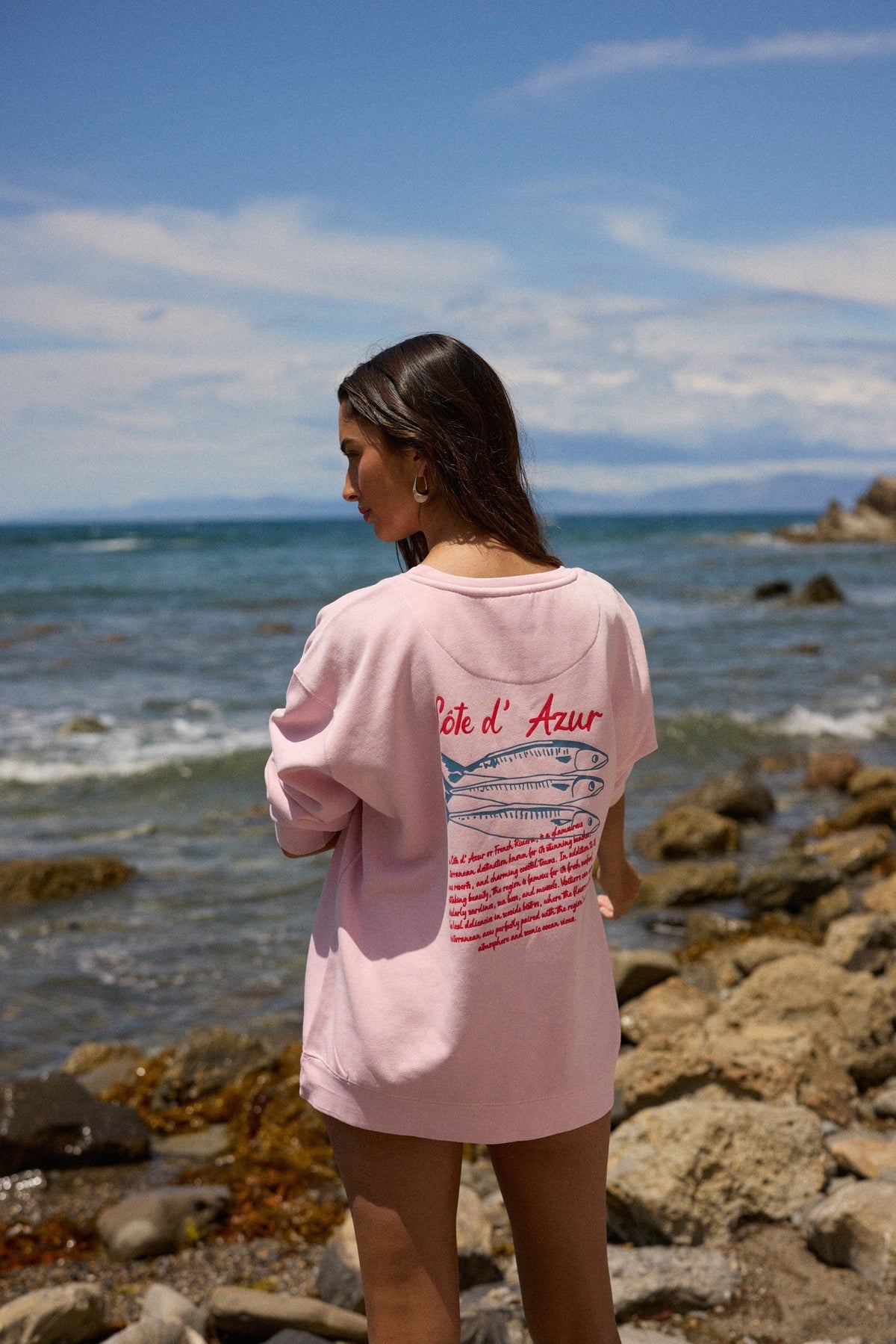 3 Fish Garment Dye Crewneck - Paradise Pink
